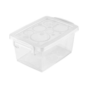 Mini Caixa Organizadora Pequena com Trava 400 ml Cristal