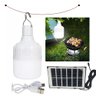 Lampada Luminaria Placa Solar Suspensa Portatil Acampamento Camping Pesca Multiuso Resistente Luz Le - 1