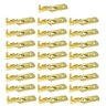 Kit 25 Terminal Automotivo Dourado 6,3mm Macho - 1