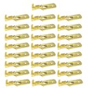 Ver imagem 1 de Kit 25 Terminal Automotivo Dourado 6,3mm Macho