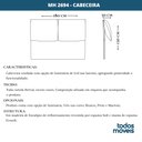 Ver imagem 5 de Cabeceira MH-2694 Herval Estofado Queen para Colchão 158 cm sem luminária Linho Cinza C