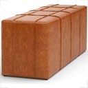 Ver imagem 7 de Puff Decorativo Sala de Estar 130cm Roma Il Courino Caramelo