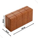 Ver imagem 3 de Puff Decorativo Sala de Estar 130cm Roma Il Courino Caramelo