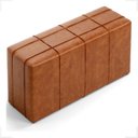 Ver imagem 1 de Puff Decorativo Sala de Estar 130cm Roma Il Courino Caramelo