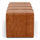 Ver mais imagens de Puff Decorativo Sala de Estar 130cm Roma Il Courino Caramelo