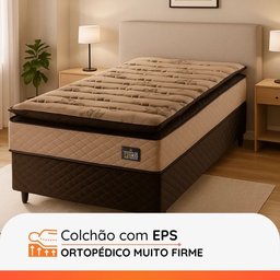 Colchão Casal Ortopédico D33 Pillow Top Van Gogh 138x188x29cm Marrom - 2