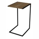 Ver imagem 5 de Mesa Lateral Estilo Industrial 35x40cm 27820 Steel Quadra Artesano - Hanover/preto