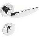 Ver imagem 1 de Conjunto de Fechadura para Porta 515p em Zamac Externa St2 55 Roseta 327 em Inox Cromado - 28303008-