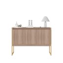 Ver imagem 1 de Buffet Cadiz 3 Portas 3 Prateleiras MDP 120cm Montana Dourado