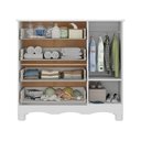 Ver imagem 5 de Cômoda Infantil 95cm 1 Porta com Vidro e 4 Gavetas Ternura Multimóveis Mp4479 Branco