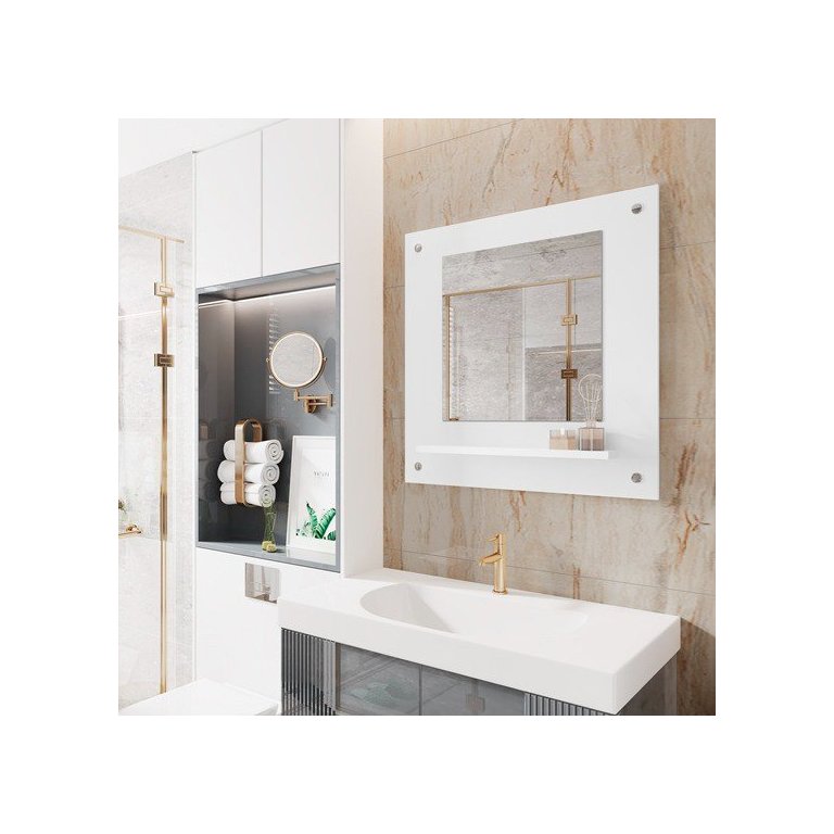 Espelheira de Banheiro Clio Branco - JM Casa dos Móveis