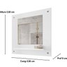Espelheira de Banheiro Clio Branco - JM Casa dos Móveis - 3