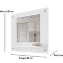 Ver imagem 3 de Espelheira de Banheiro Clio Branco - JM Casa dos Móveis
