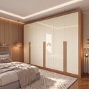 Ver imagem 1 de Guarda-Roupa Casal 6 Portas 6 Gavetas Alpes