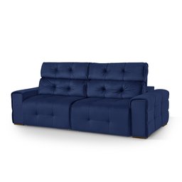 Sofá Retrátil e Reclinável Jaguar 2,50m - Fortbello Estofados:azul - 4