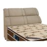 Painel de Cama Box Estofada King Imperador Suede Marrom Taupe - Simbal - 1