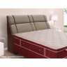 Painel de Cama Box Estofada King Imperador Suede Marrom Taupe - Simbal - 6