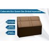 Painel de Cama Box Estofada King Imperador Suede Marrom Taupe - Simbal - 2
