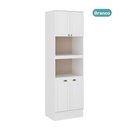 Ver imagem 3 de Torre Quente Milla 2 Fornos Branco Mdf Carraro Área Gourmet