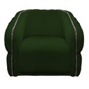 Ver imagem 2 de Poltrona Decorativa Julia Retro Suede Verde - Dominic Decor
