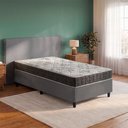 Ver imagem 2 de Cama Box Solteiro King Cinza + Colchão Espuma D33 Ortopédico Zidi San Francisco 96x203x54cm