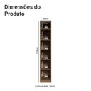 Ver imagem 2 de Guarda-Roupa Modulado 1 Porta Rustic/Crema Neo Madesa