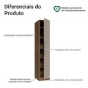 Ver imagem 3 de Guarda-Roupa Modulado 1 Porta Rustic/Crema Neo Madesa