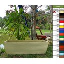 Ver imagem 5 de Kit 3 Vaso Planta 100x30 Jardineira Floreira Polietileno BGPLASTICOS BEGE CASTANHA 012