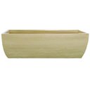 Ver imagem 4 de Kit 3 Vaso Planta 100x30 Jardineira Floreira Polietileno BGPLASTICOS BEGE CASTANHA 012