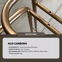 Ver imagem 7 de Carrinho Bar Adega Moscato com 2 Prateleiras Metal Preto com Madeira Laminada