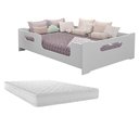 Ver mais imagens de Cama Montessoriana Casal Encanto Estilo com Grade de Proteção Moderna com Colchão Cor Branco