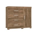 Ver imagem 1 de Cômoda de Quarto Havana 1.4 Plus c/ 1 Porta e 4 Gavetas c/ Pés Atacama - Santos Andirá