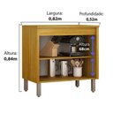 Ver imagem 3 de Balcão de Cozinha Moderno Dafne para Cooktop em 100% MDF