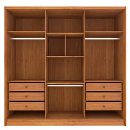Guarda Roupa Casal 100% Mdf 6 Portas 6 Gavetas com Espelho Fortuna Tcil - 3