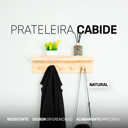 Prateleira Cabide 5 Pinos - 4