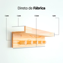 Ver imagem 2 de Prateleira Cabide 5 Pinos