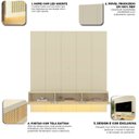 Ver mais imagens de Estante para Tv 84 Polegadas com Led 100% Mdf 220cm Realce/native