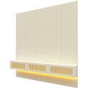 Ver imagem 3 de Estante para TV e Home Theater até 84 Polegadas com LED 100% MDF 222,5CMX250CM LED Realce Native