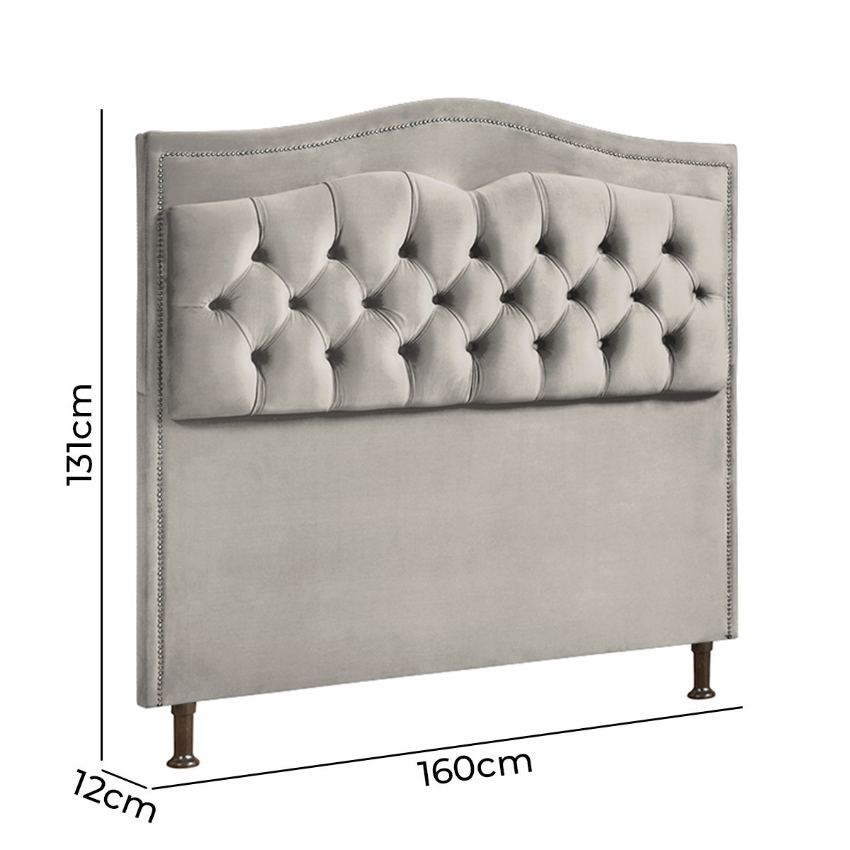 Cabeceira Estofada Holanda 1,60 2.0 Queen - Star Confort | MadeiraMadeira