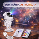 Ver imagem 3 de Abajur Luminária Astronauta Projetor Galáxia Led Rgbw