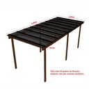 Ver imagem 5 de Kit Policarbonato Fume 6mm 6,00m X 2,00m - Perfis Naturais