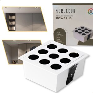 Spot Embutir Downlight Powerus 18w 3000k Irc90 24° Nordecor
