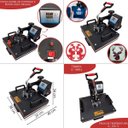 Ver imagem 6 de Prensa Térmica Camiseta Plana 29x38 Sublimação Gaveta Transfer Estampa 220V Importway Iwpts-