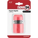 Ver imagem 2 de Engate rápido jardim 1/2" plástico com bloqueador - Nove54