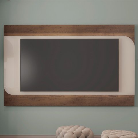 Painel para TV Até 86 Polegadas Seleto Pinho/Off White - Artely Móveis