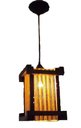 Ver imagem 1 de Lustre de Teto Luminária Rústico Japonês Pendente Telinha de Bambu Artesanal Sala Quarto Pousada