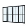 Janela de Alumínio Classic 04 Folhas com Grade Preto - 100x200 - 2