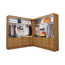 Closet Casal Duplo Sevilha Premium 18 Gavetas Carioca Móveis - 2