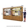 Closet Casal Duplo Sevilha Premium 18 Gavetas Carioca Móveis - 5