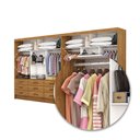 Ver imagem 6 de Closet Casal Duplo Sevilha Premium 18 Gavetas Carioca Móveis